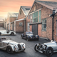 A photo of the range of Morgan cars.
